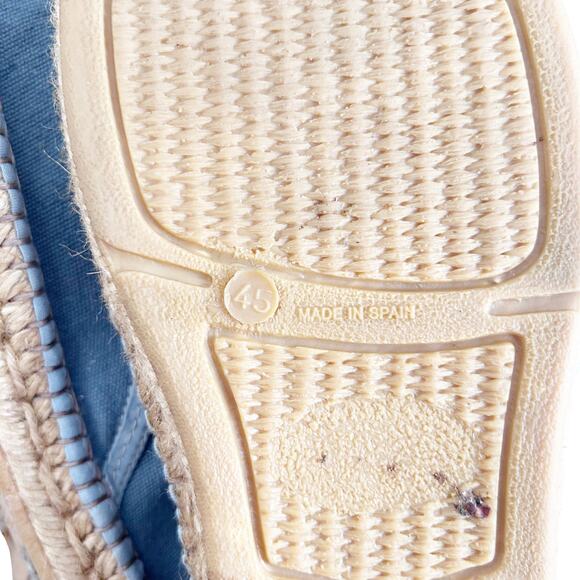 Viscata Barcelona Gray Espadrille Flats Sz 45 Sz 12 - Picture 8 of 10